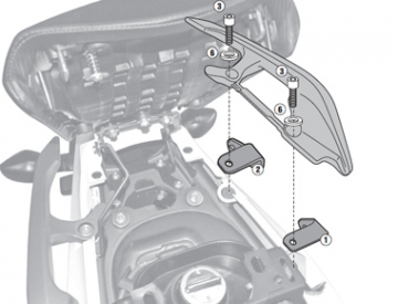 Givi 1111Kit Fitting Kit for Honda NC700X and NC700S (2012-2015)