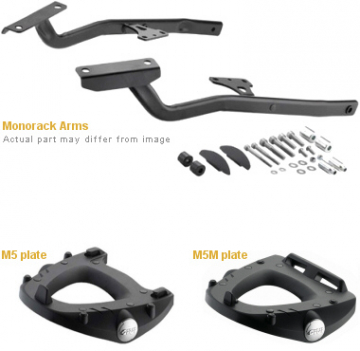 Givi 447FZ Monorack Sidearms for Kawasaki Versys 650 (2006-2009)