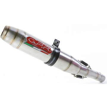 view GPR BMW.95.DE Deeptone Inox Slip-on Exhaust for BMW F750GS (2018-2020)