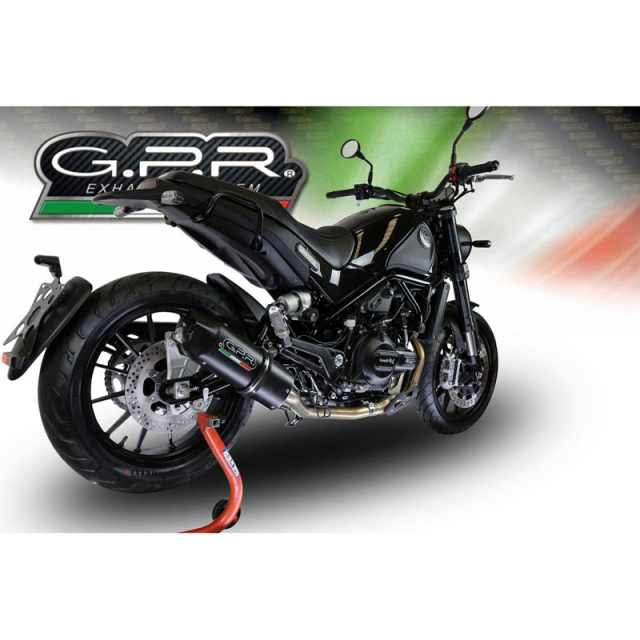 GPR E4.BE.18.FNE4 Furore Evo4 Nero Full Exhaust for Benelli Leoncino 500  Trail (2017-)