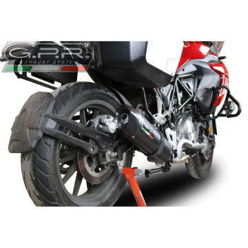 view GPR E4.BE.9.FNE4 Furore Evo4 Nero Slip-on Exhaust for Benelli TRK 502 (2017-2020)