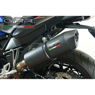 view GPR E4.BM.102.FNE4 Furore Evo4 Nero Slip-on Exhaust for BMW F800GT (2017-2019)