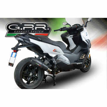 view GPR E4.BMW.84.GPAN.BLT GP Evo4 Black Titanium Slip-on Exhaust for BMW C650 Sport (2016-)