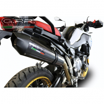 view GPR E4.BMW.94.GPAN.PO GPE Anniversary Poppy Slip-on Exhaust for BMW F850GS (2018-)