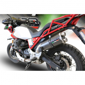 view GPR E4.GU.61.DUAL.CA Dual Evo4 Carbon Slip-on Exhaust for Moto Guzzi V85 TT '19-'20