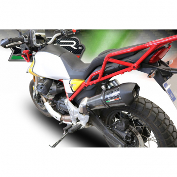 view GPR E4.GU.61.GPAN.PO GP Evo4 Poppy Slip-on Exhaust for Moto Guzzi V85 TT '19-'20