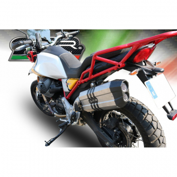 view GPR E4.GU.61.SOTIT Sonic Titanium Slip-on Exhaust for Moto Guzzi V85 TT '19-'20