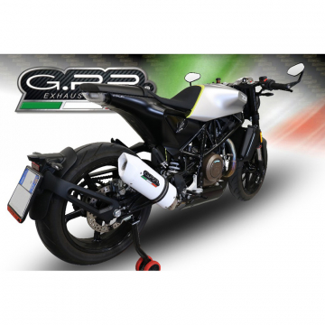 view GPR E4.HU.43.ALBE4 Albus Evo4 Slip-on Exhaust for Husqvarna Svartpilen 701 (2019-)