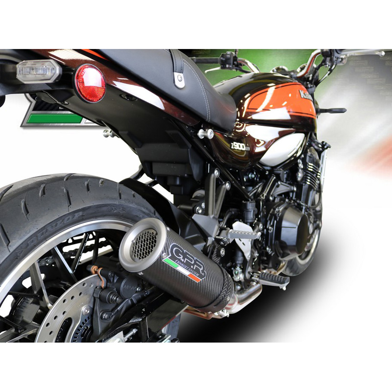 GPR E4.K.168.M3.CA M3 Carbon Slipon Exhaust for Kawasaki Z900RS (2018