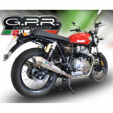 view GPR E4.ROY.7.PCEV Powercone Evo Exhausts for Royal Enfield Continental 650 (2019-)