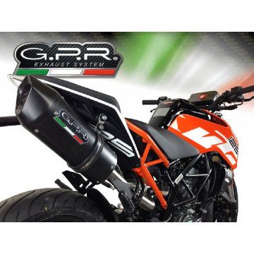 view GPR KTM.83.RACE.FUNE Furore Nero Racing Slip-On Exhaust for KTM Duke 125 (2017-2018)