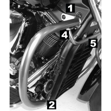 view Hepco & Becker 501.4519 00 02 Engine Guard for Yamaha V-Star 1300 Midnight Star