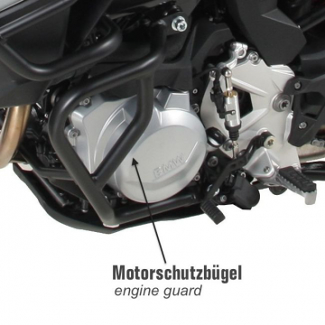 Hepco & Becker 501.6513 00 01 Engine Guard, Black for BMW F750GS & F850GS (2019-)