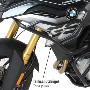 Hepco & Becker 502.6513 00 01 Tank Guards, Black for BMW F750GS & F850GS (2019-)