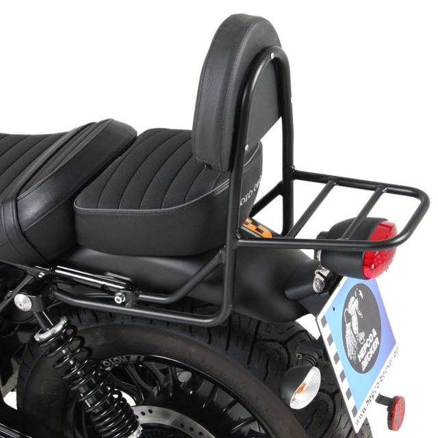 Hepco & Becker 611.552 00 02 Sissybar w/ Rear Rack Moto Guzzi V9 Bobber | Accessories International