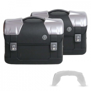 Hepco & Becker 620.945 00 01 Strayker Saddlebag, Black 23 Liter Set