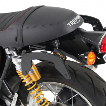 view Hepco & Becker 630.7542 00 02 C-Bow Carrier, Chrome Triumph Thruxton & R (2016-)
