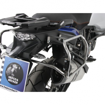 view Hepco & Becker Cutout Side Carrier w/ Xplorer Cases for KTM 1090, 1190, 1290