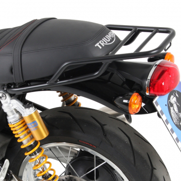 view Hepco & Becker 654.7542 01 01 Rear Rack, Black for Triumph Thruxton & R (2016-)
