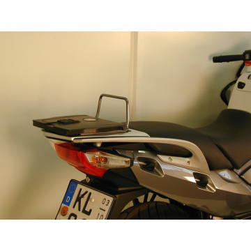 view Hepco & Becker Rear Luggage Rack with Journey Topcase 50L Silver - R1200RT & R1300RT