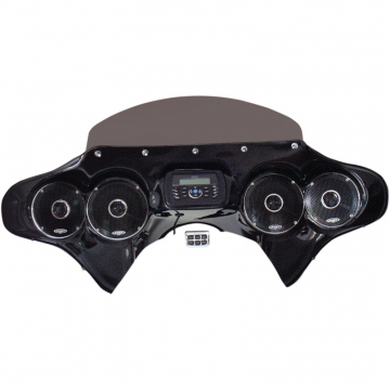 Hoppe HDF5566FBCHRHC 5566 Stereo Fairing with HC Harley Fat Boy (1993-2017)