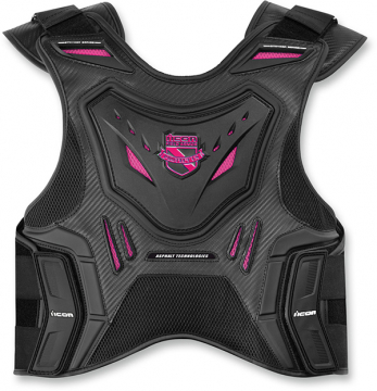 Icon 1000 Women Stryker Vest, Black/Pink