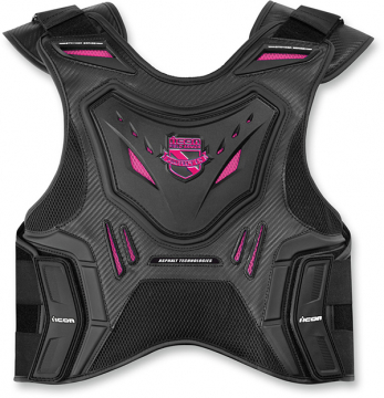 view Icon 1000 Women Stryker Vest, Black/Pink