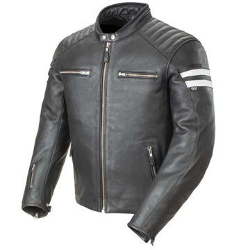 Joe Rocket Classic '92 Leather Jacket, Black/White