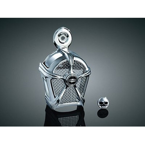 Kuryakyn 7295 Mach 2 Horn Cover Chrome with Chrome Mesh Accessories
