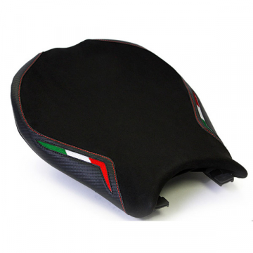 Luimoto 1053101 Team Italia Suede Seat Covers for Ducati 848 1098 1198