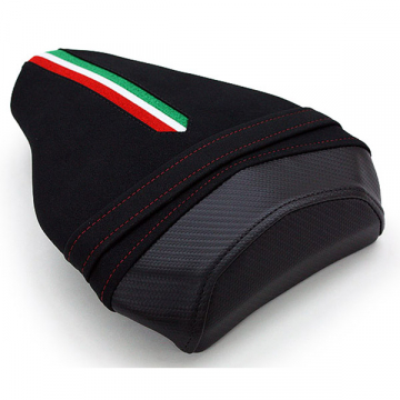 Luimoto 1131201 Team Italia Suede Seat Covers for Ducati Streetfighter