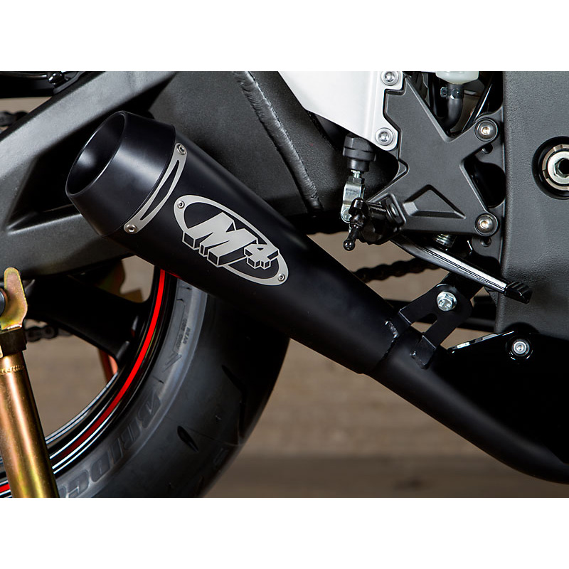 ケバブ　G-1 M4 KA9912-GP GP Style Slip-On Exhaust, Black Kawasaki ZX-10R (2011