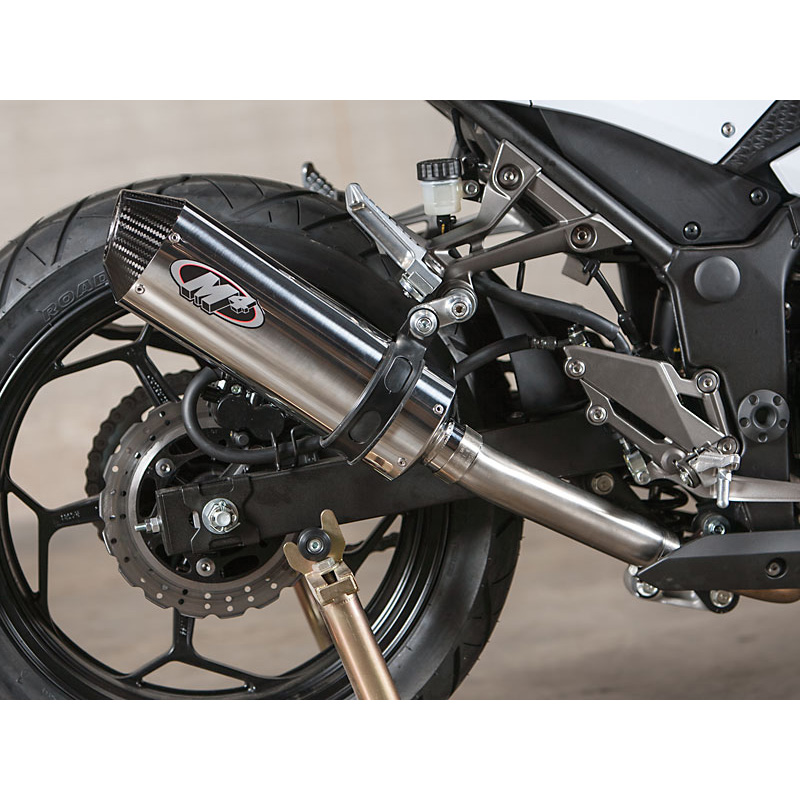 M4 KA3012 Standard Slip-On Exhaust Polished Muffler Kawasaki Ninja