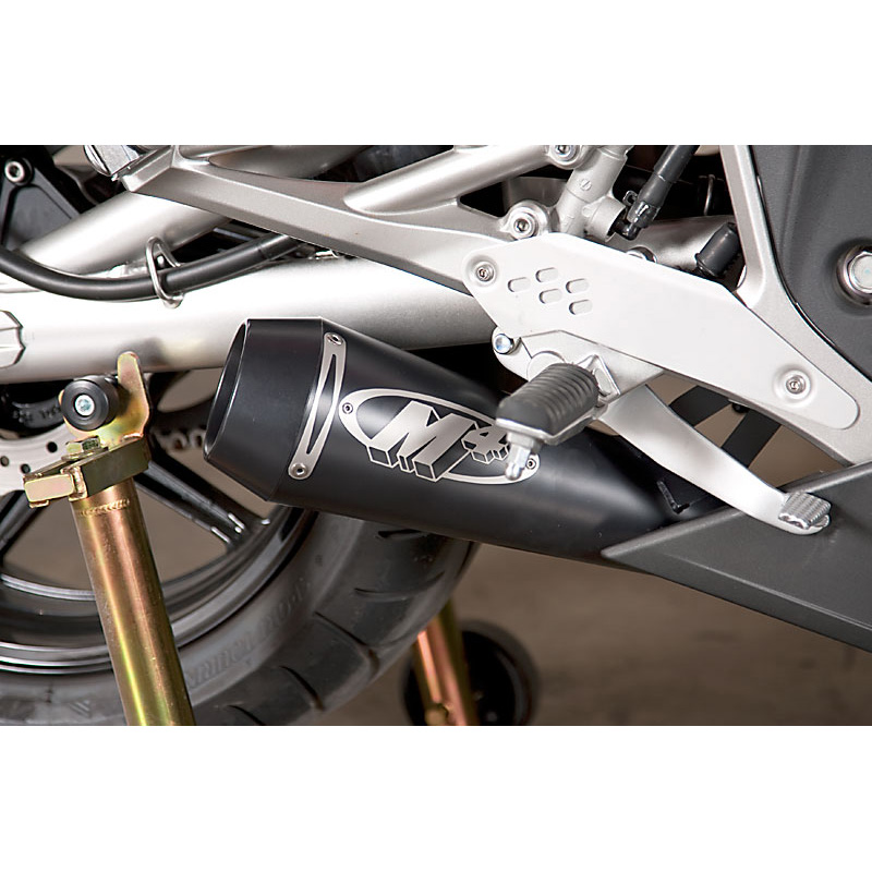 M4 KA6612-GP GP Black Slip On Exhaust for Kawasaki Ninja 650 '09
