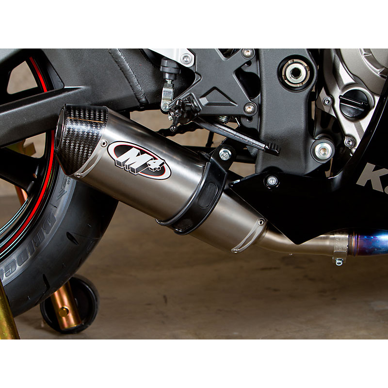M4 KA9926 Street Slayer Slip-On Exhaust, Titanium Kawasaki ZX-10R