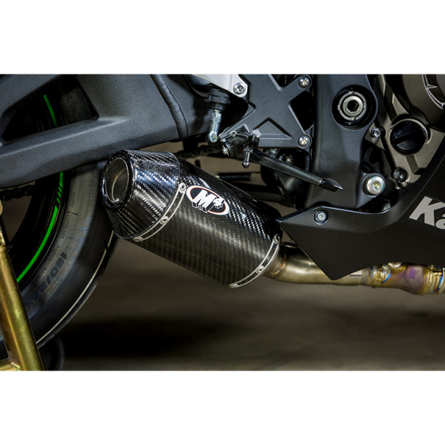 M4 KA9944 Street Slayer Slip On Exhaust Carbon Kawasaki ZX 10R 2016 Accessories International