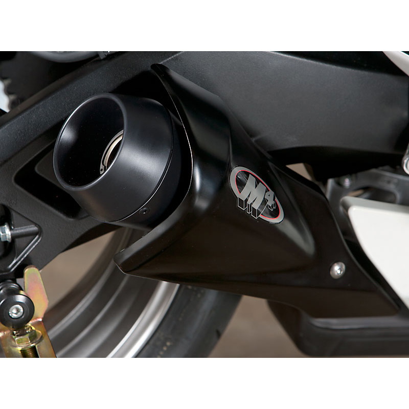 M4 SU6112-GP Slip-On Exhaust with Black Muffler for Suzuki GSXR600