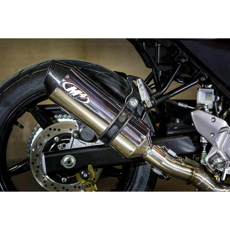 M4 SU6632 Standard Full Exhaust, Polished Muffler for Suzuki SV650