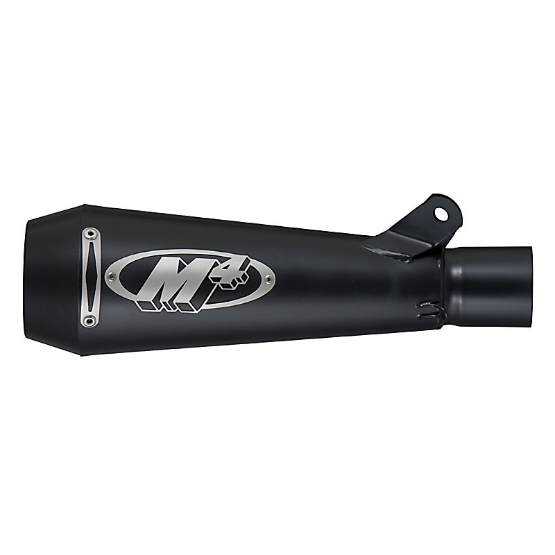 M4 SU6972-GP Full Exhaust with Stainless Tubing, Black for Suzuki