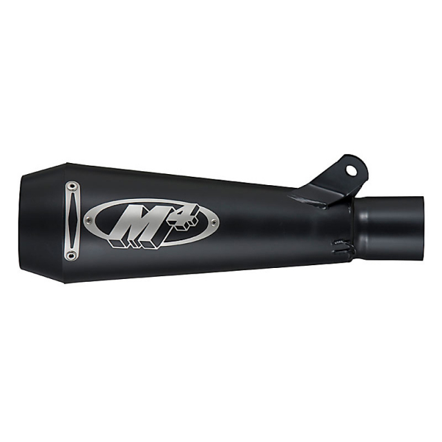 M4 SU6972-GP Full Exhaust with Stainless Tubing, Black for Suzuki