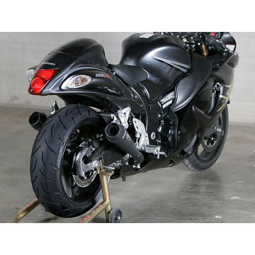 M4 SU8322 GP Mount Slip On Exhaust, Black Muffler for Suzuki Hayabusa (2008-)