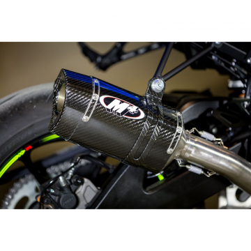 view M4 SU9154MT Race Full Exhaust with Titanium Midpipe, Carbon for Suzuki GSX-R1000 (2017-)