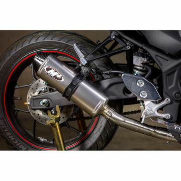 view M4 YA3026 Race/Standard Full System Exhaust, Titanium for Yamaha YZF-R3 (2015-)