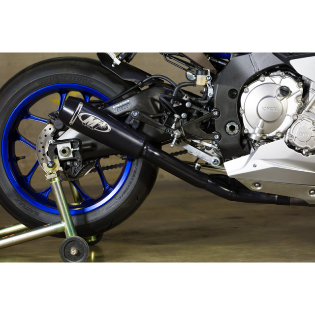 M4 YA9922GP-CE GP2 Slip-on Exhaust, Black for Yamaha YZF-R1 (2015