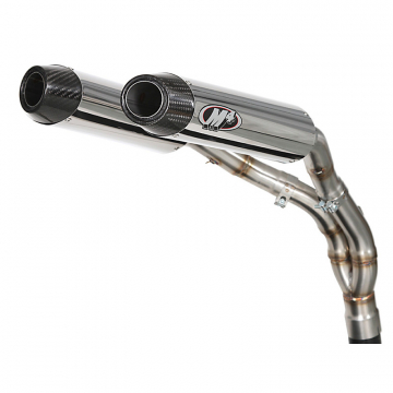 view M4 YA9932 Standard Slip-On Exhaust with Polished Muffler for Yamaha YZF-R1 (2009-2014)
