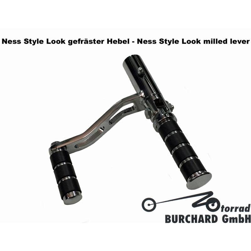 Motorrad Burchard MB01-4080GN Forward Controls, Chrome/Milled