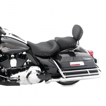 view Mustang 76069 Super Touring Solo Seat for Harley FL Touring (2008-2021)