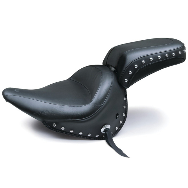 Mustang 76231 Wide Touring Solo Seat for Harley Softail Deluxe
