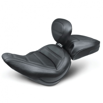 view Mustang 79026 Standard Touring Seat w/ Backrest for Harley Softail Slim (2018-)