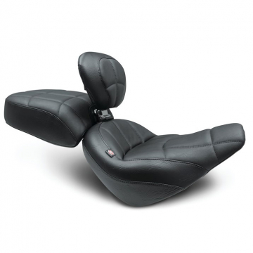 view Mustang 79495 Standard Touring Recessed Passenger Seat Harley Softail Street Bob (2018-)